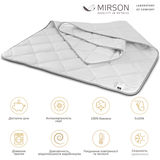 Ковдра антиалергенна MirSon Bianco EcoSilk №1301, демісезонна, 110x140 см, біла (237053845) - Pampik - 5