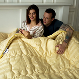 Одеяло антиаллергенное MirSon Carmela Hand Made EcoSilk №065, демисезонное, 110x140 см, светло-желтое - Pampik - 5