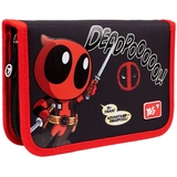 Пенал жесткий Yes HP-04 Marvel Deadpool, 13х21х4 см, черный с красным (533150) - Pampik