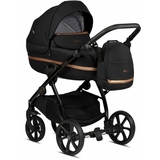 Коляска Tutis Uno 3 Plus Black Edition Copper, 2 в 1, черная (1072199) - Pampik - 4