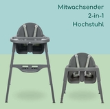 Стільчик для годування Bebe Confort Meely, темно-сірий, (2712551210) - Pampik - 2