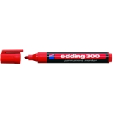 Маркер перманентний Edding Permanent, конусоподібний, 1.5-3 мм, червоний (e-300/02) - Pampik