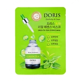 Тканинна маска для обличчя Jigott Doris Green Tea Real Essence Mask, 25 мл - Pampik