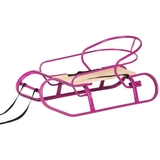 Санки Vitan Експрес зі спинкою та ручкою фуксiя (7315) - Pampik - 3