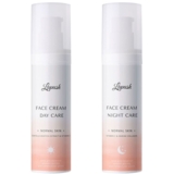 Набір для нормальної шкіри Lapush Day & Night: Денний крем з екстрактом азіатської центели та вітаміном С, 50 мл + Нічний крем з вітаміном С та морським колагеном, 50 мл - Pampik