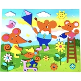 Набор для творчества Аплі Краплі Мягкая аппликация Семья Крысок (МА-16) - Pampik