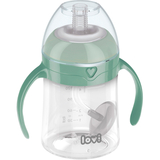 Кружка-непроливайка Lovi Моя перша кружка з трубочкою та обтяжувачем, 150 мл, зелений (35/364) - Pampik