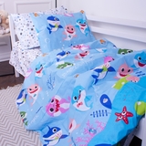 Комплект постельного белья MirSon Kids Time 17-0521 Sharks blue, детский - Pampik