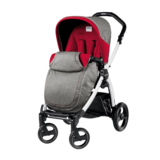 Прогулянкова коляска Peg-Perego Book Plus 51, червоний із сірим (PACK05-00000000003) - Pampik