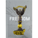 Книга записная Axent Freedom, A4, в клеточку, 96 листов, серая (8422-550-A) - Pampik