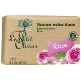 Мило екстраніжне Le Petit Olivier 100% vegetal oils soap троянда 2х100 г (3549620005042) - Pampik