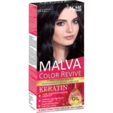 Стійка крем-фарба для волосся Malva Color Revive відтінок 53, чорний, 103 мл - Pampik