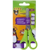 Ножиці дитячі ZiBi Kids Line з лінійкою 132 мм салатові (ZB.5001-15) - Pampik