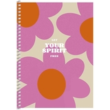 Тетрадь для записей Student А5, в клеточку, спираль, 80л., Три розовых цветка (A5-SC-080-6089K) - Pampik