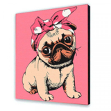 Картина за номерами ArtCraft Красуня мопс 25x30 см (15532-AC) - Pampik - 2