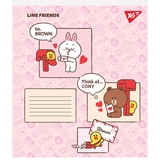 Набір зошитів Yes Line friends, в косу лінію, 12 аркушів, 25 шт. (766560) - Pampik - 3