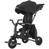 Дитячий складаний триколісний велосипед Qplay Nova+ Rubber Exclusive Black (S700-13Nova+RubberEBlack) - Pampik