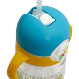 Поильник Baby Team с силиконовой трубочкой и ручками, 300 мл, ранжевый с синим (5040) - Pampik - 3