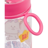 Бутылка для воды Yes Line friends, 600 мл, прозрачная с розовым (707951) - Pampik - 2