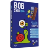 Конфета фруктово-ягодная Bob Snail Яблочно-Грушево-Черничный страйп, 84 г (6 шт. х 14 г) - Pampik