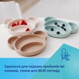 Силіконова тарілка на присосці Canpol Babies Ведмедик (51/401_creme) - Pampik - 5