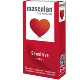 Презервативи Masculan Sensitive, Тип 1, ніжні, 10 шт. - Pampik