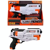 Іграшковий пістолет Fast Pioneer Electric з м'якими набоями 24 шт. (BIG501) - Pampik - 4