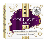 Разглаживающий крем для лица Lirene Collagen Glow Anti-Wrinkle Smoothing Cream 50+, 50 мл - Pampik - 2