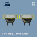 Змінні леза Philips OneBlade, 2 шт. (QP420/50) - Pampik - 2