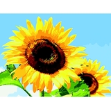 Картина за номерами ZiBi Art Line Соняхи в ясну погоду 40х50 см (ZB.64140) - Pampik