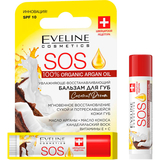 Бальзам для губ Eveline живильно-відновлюючий SOS 100% Organic Argan Oil, Coconut Dream, SPF 10, 4,5 г - Pampik