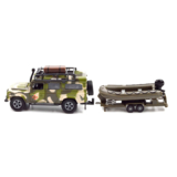 Игровой набор TechnoDrive Land Rover Defender Military с лодкой (520191.270) - Pampik - 2