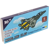 Пластилин Yes 8 bit UA, 6 цветов, 120 г (540642) - Pampik
