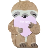 Блокнот дитячий Malevaro Звірята 3+ Лінивець з сердцем 78x116 мм 40 аркушів (52808) - Pampik