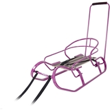 Санки Vitan Експрес зі спинкою, ручкою та вологостійкою планкою фуксія (2030068) - Pampik