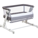 Дитяче ліжечко Chicco Next2Me Pop Up, темно-сірий (79299.57) - Pampik