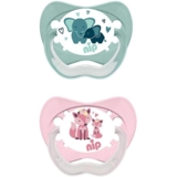 Пустышка Nip Моя семья №3 слоник/лисичка 2 шт. (38680-51) - Pampik