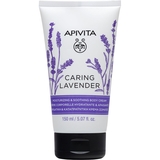 Крем для тіла Apivita Caring Lavender Зволожуючий та заспокійливий, з лавандою, 150 мл - Pampik