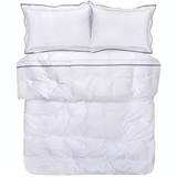 Постільна білизна Penelope Piano Lacivert, євро, синя (svt-2000022311670) - Pampik