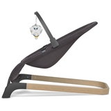 Шезлонг-гойдалка Lionelo June Grey Stone з ігровою дугою, сірий - Pampik - 2