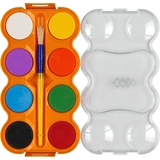 Краски акварельные Zibi Baby Line Jumbo с кистью 8 цветов (ZB.6580) - Pampik - 3