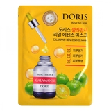 Тканинна маска для обличчя Jigott Doris Calamansi Real Essence Mask, 25 мл - Pampik
