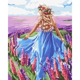 Набір для розпису по номерах Ідейка Наодинці з думками, 40х50 см (KHO4834) - Pampik