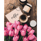 Картина за номерами ArtCraft Тюльпани до кави 40x50 см (12119-AC) - Pampik