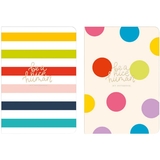 Зошит для ескізів Muse, А5, без лініювання, 64 арк., різнокольорові смужки (A5-3C-064-372) - Pampik - 2