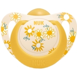 Пустышка латексная Nuk Star Цветы, ортодонтическая, 18+ мес, 1 шт. (3952451) - Pampik