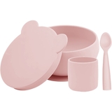 Набір для годування MinikOiOi BLW Set I Pinky Pink силіконовий (101070055) - Pampik