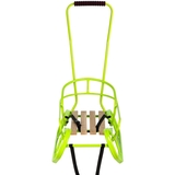 Санки Vitan Експрес зі спинкою та ручкою лаймові (7317) - Pampik - 2