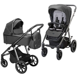 Універсальна коляска 2 в 1 Espiro Bueno 2022, 317 Graphite Marble, темно-сіра (205149) - Pampik