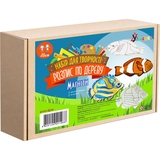 Набор для творчества Умняшка роспись по дереву, магниты-рыбы (РД-007) - Pampik